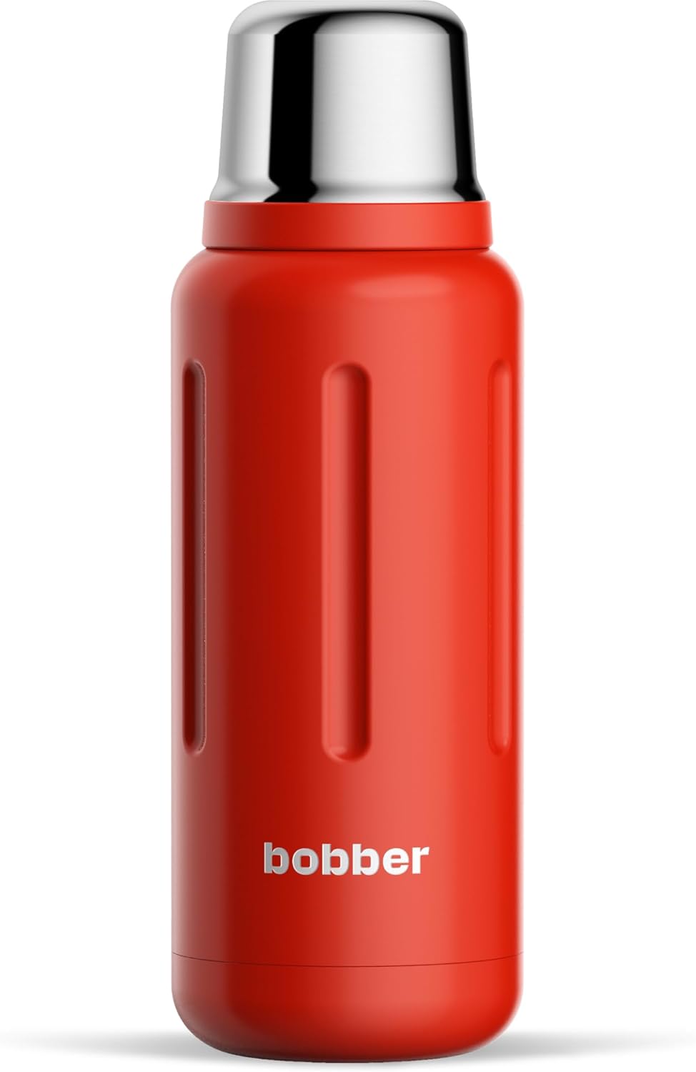 BOBBER 34 oz Stainless Steel Thermos for Tea, Coffee, and Cold Drinks BPA-Free, Dishwasher Safe Vacuum Insulated Water Bottle Keeps Hot for 48 Hours (Red)
