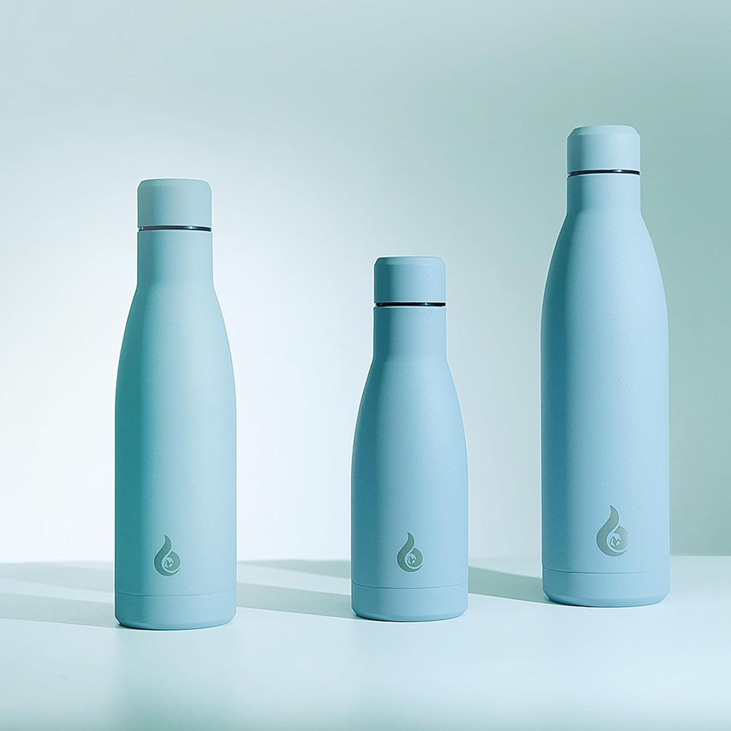 BJPKPK Insulated Water Bottle 17oz Stainless Steel Water Bottles Dishwasher Safe Metal Thermos Keep Cold and Hot,Sky Blue