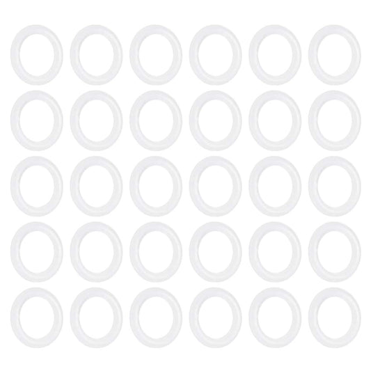 [30 Pcs] Silicone O-Rings White 9mm OD 6mm ID 1.5mm Width, Metric VMQ Sealing Gasket for Cup Lids, Coffee Maker, Brewing Fitting, Washer, Filter, Pump, Plumbing, Hose, Gauge, Auto, Machine