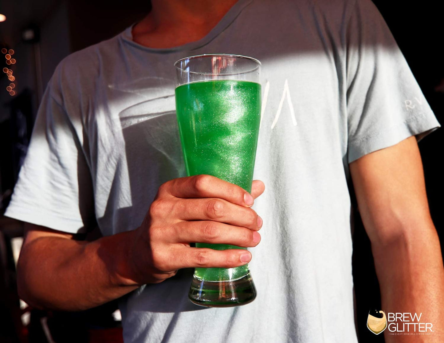 Black Shimmer BREW GLITTER Edible Glitter For Drinks, Cocktails, Beer, Garnish Glitter & Beverages | KOSHER & HALAL Certified | 100% Edible & Food Grade | Vegan, Gluten, Nut Free (50g, Black Shimmer)