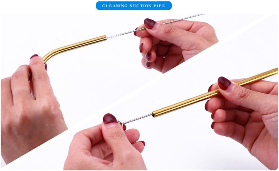 Reusable Stainless Steel Drinking Straws, 20 Pcs 4 Size - 6.3'' 7.1'' 8.5'' 10.5'', Long Short Smoothie Drinking Straight Straws With 2 Brushes and Carry bag, Fit for 20/30 oz Tumblers