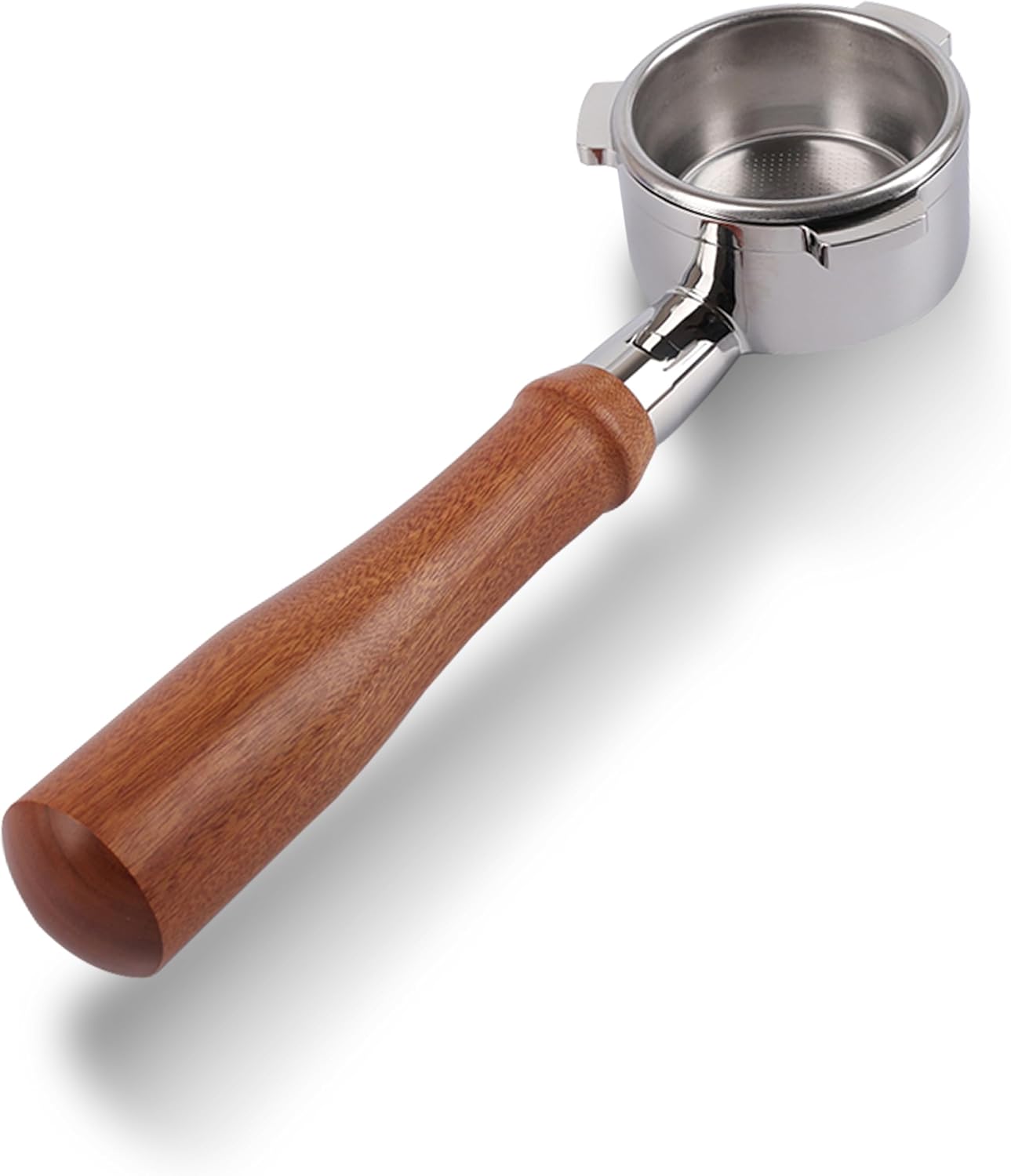 Bottomless Portafilter 54mm Compatible for Breville Barista Express, Pro, Touch, and Impress | Wooden Handle