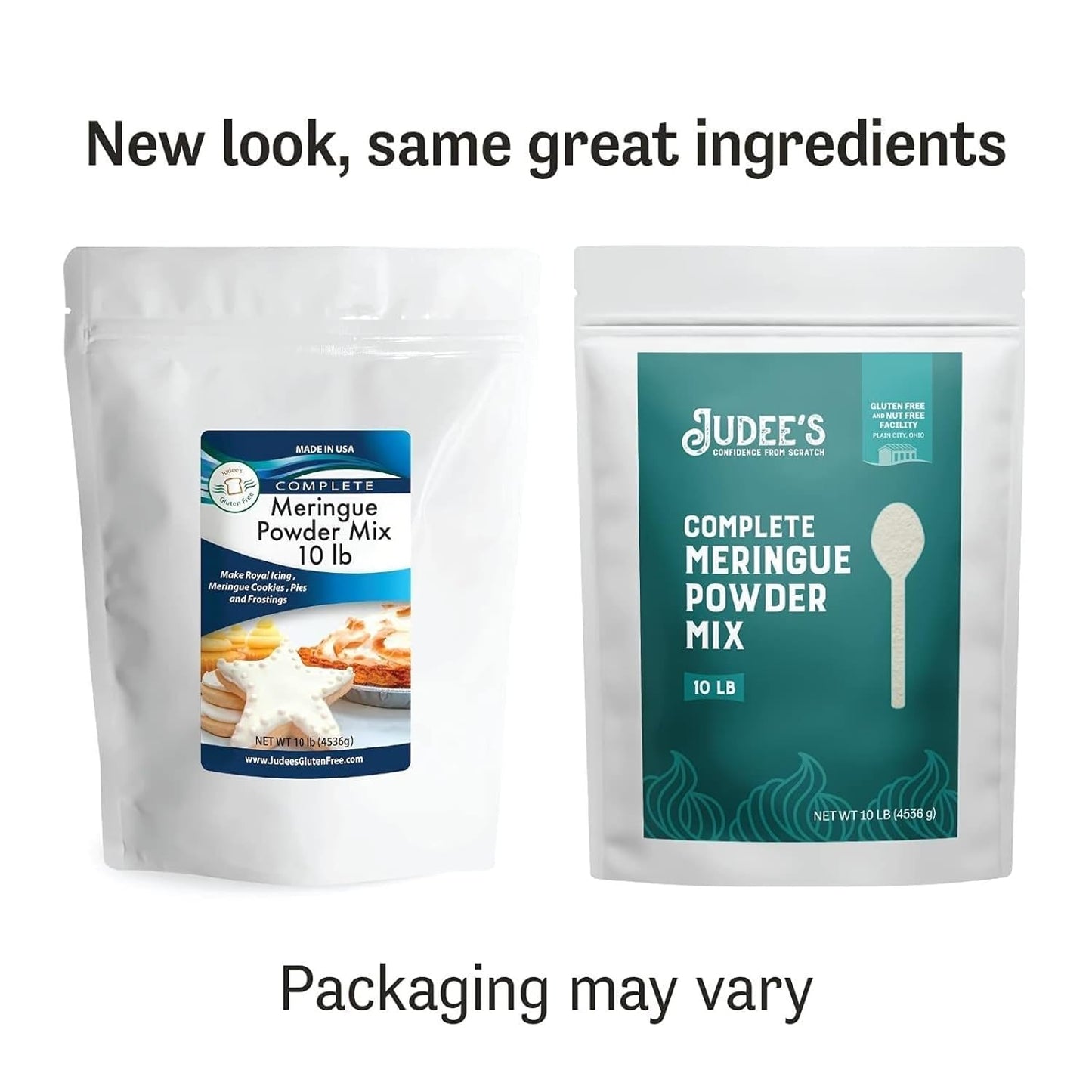 Judee's Gluten Free Meringue Powder Mix 40lb - No Preservatives, Non-GMO Gluten-Free & Nut-Free - Made in USA - Make Meringue Cookies, Pies, Frosting, and Royal Icing
