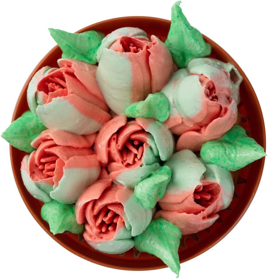 Restaurantware Pastry Tek Russian Piping Tip 1 Rose Cake Decor Piping Tip - #1 Corrosion-Resistant Stainless Steel Decorating Tip For Frosting Dishwasher-Safe Decorate Cupcakes Cakes or Cookies