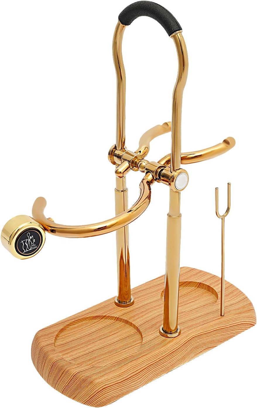 Family Balance Siphon Syphon Coffee Maker Siphon Brewer, Elegant Retro-Style Design (Gold)