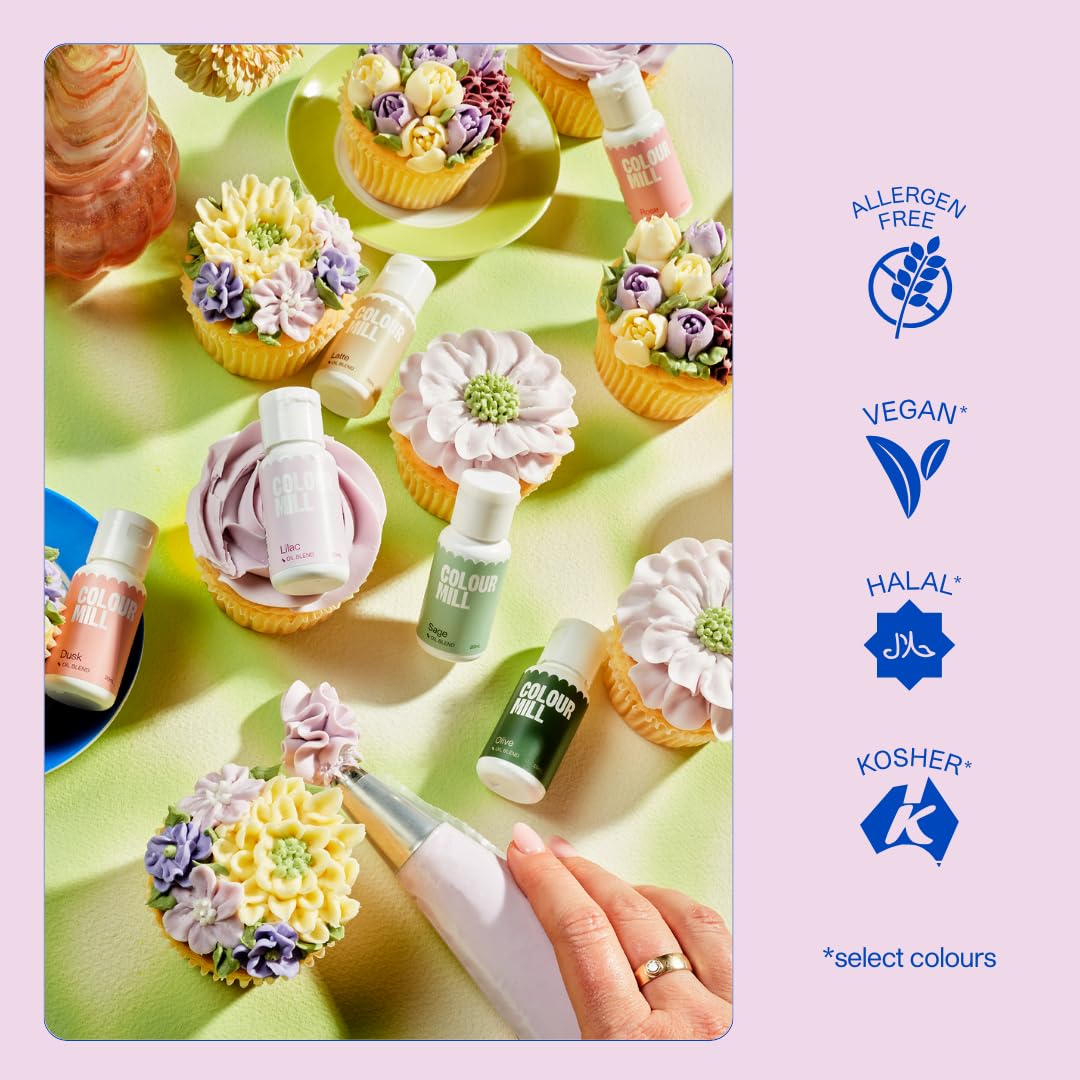 Colour Mill Oil-Based Food Coloring, 20 Milliliters Sky Blue