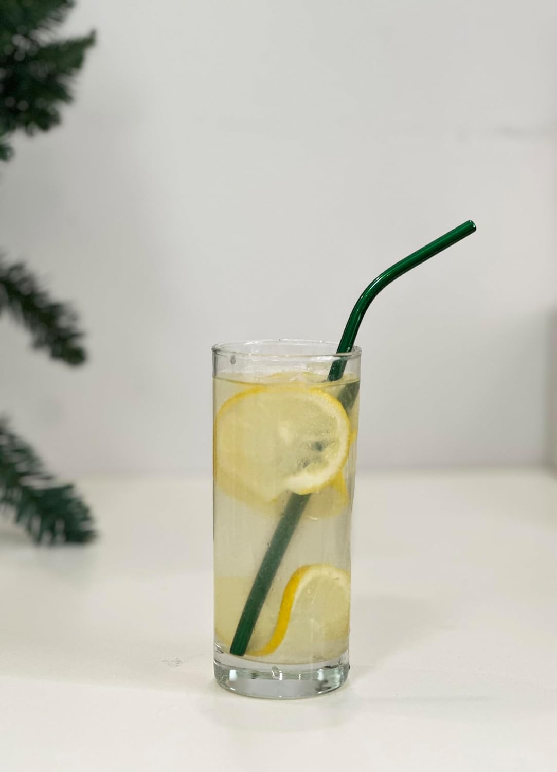 10 Pcs Stainless Steel Straws, Reusable Drinking Straws, 5 Straight + 5 Bent Metal Straws Set With 2 Pcs Cleaning Brushes (Green, 8.5 Inch)