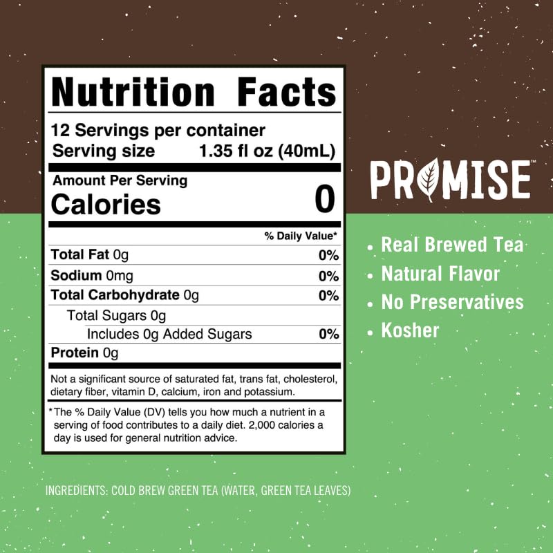 Promise Tea by Java House - Cold-Brewed Tea Concentrate Pods - Ethically Sourced - Green Tea - Pack of 12