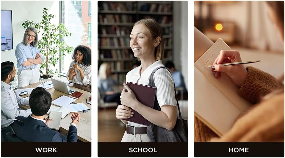 &And Per Se Lined Journal Notebook (10 Packs), 160 Pages, A5 5.7 x 8 inches College Ruled Thick Paper Notebook Journals for Writing, Hardcover Notebooks for Women Men Office School (Green)