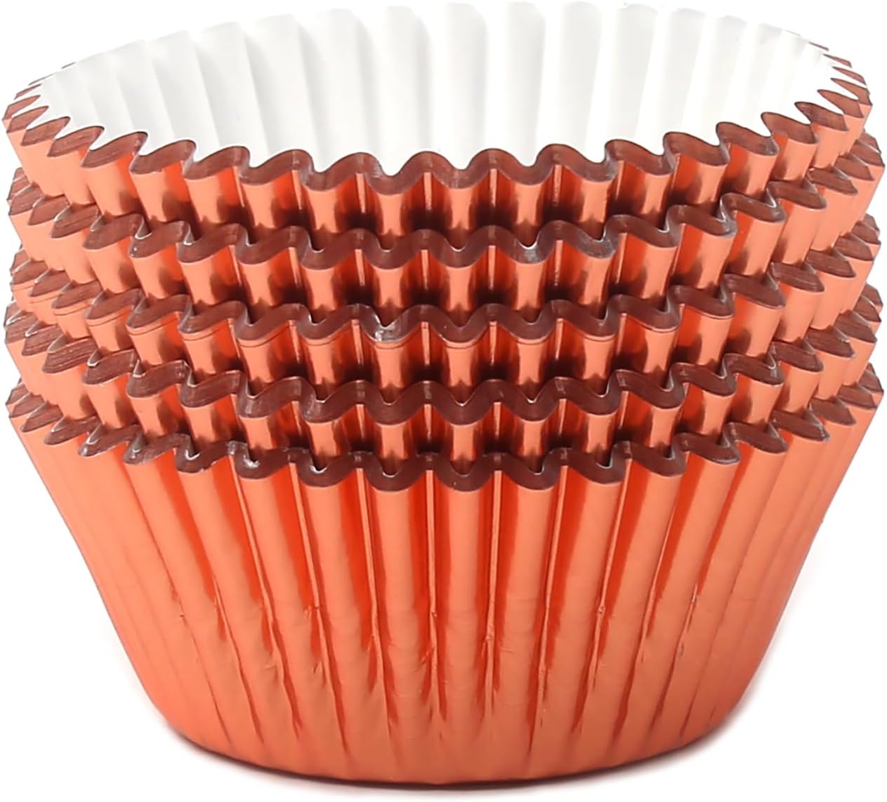 Standard Champagne Gold Foil Cupcake Liners Muffin Baking Cups for Party and More, 100-Count