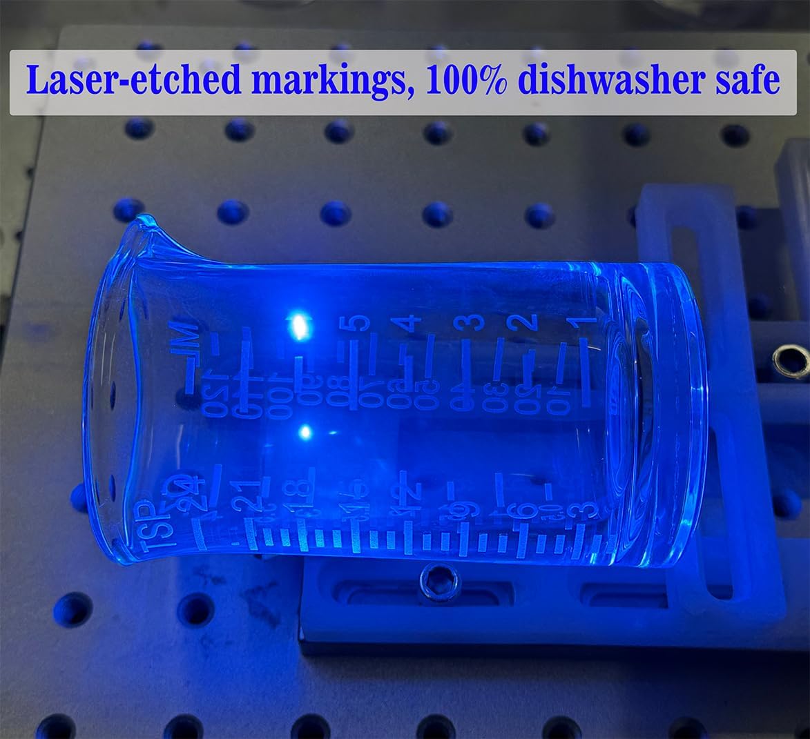 Ackers 4 Oz Glass Measuring Cup,Borosilicate Shot Glass with V-Shaped Spout-Etching Scale