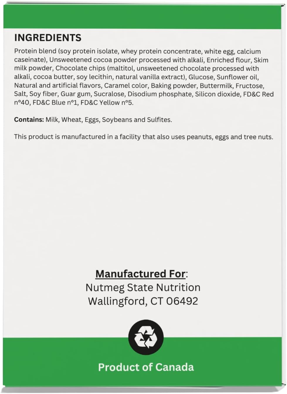 Nutmeg State Nutrition - High Protein Chocolate Mug Cake Mix, 15g Protein, 120 Calories, 3g Sugar, Low Fat, 7 Servings Per Box (1 Box (7 Servings), Chocolate Fudge Cake)