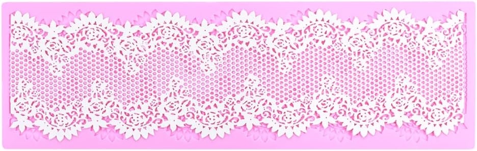 Embossing Lace Fondant Mold, Silicone Molds for Cake Decorating Tool, Multi Circle Flowers Lace Mat Wedding, Cake Lace Molds