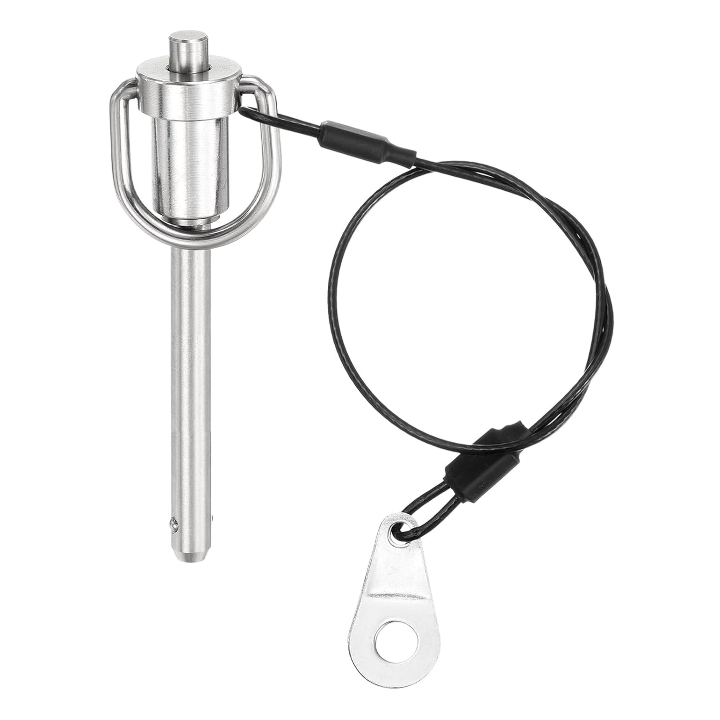 UXCELL 1 Pcs Quick Release Pin, 1/4" x 2" (Dia. x L), Silver, 304 Stainless Steel