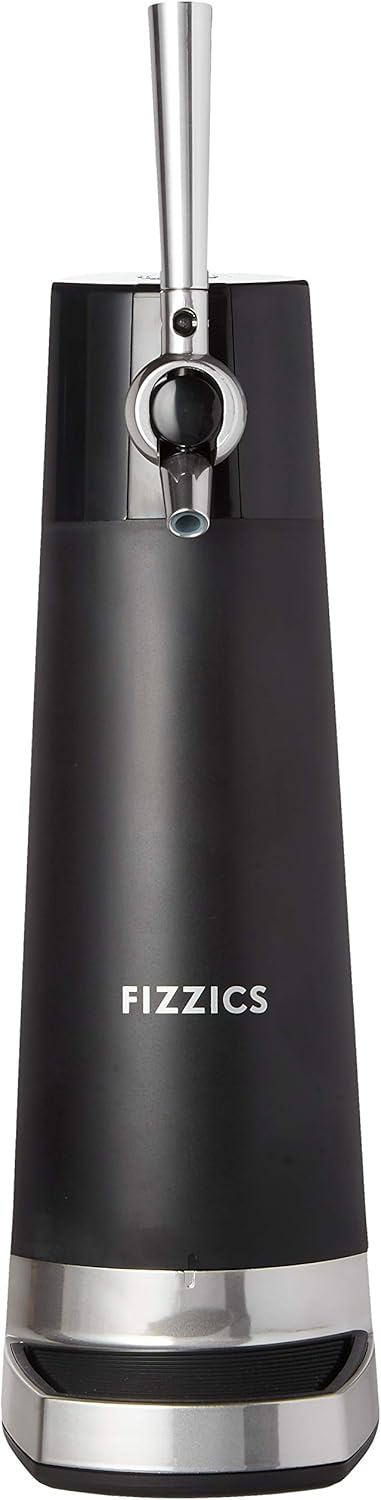 FIZZICS - DraftPour Beer Dispenser - Converts Any Can or Bottle Into a Nitro-Style Draft, Gift for Men and Beer Enthusiast, Beer Tap Draft Machine - Carbon (Pack of 4)