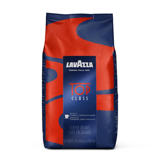 Lavazza Top Class Whole Bean Coffee Blend, Medium Espresso Roast, 2.2LB - Pack of 6