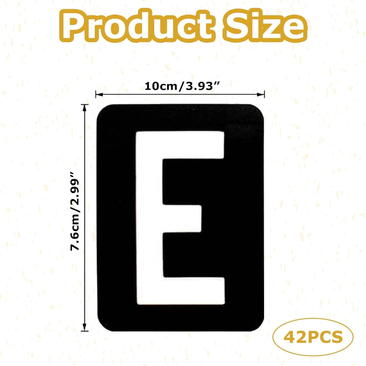 42 Pcs 3 Inch Letter Stencils,for Crafts Reusable,Letter Stencils 3 Inch,for Painting,for Painting On Wood, Wall, Fabric, Rock, Sign, DIY Art Projects