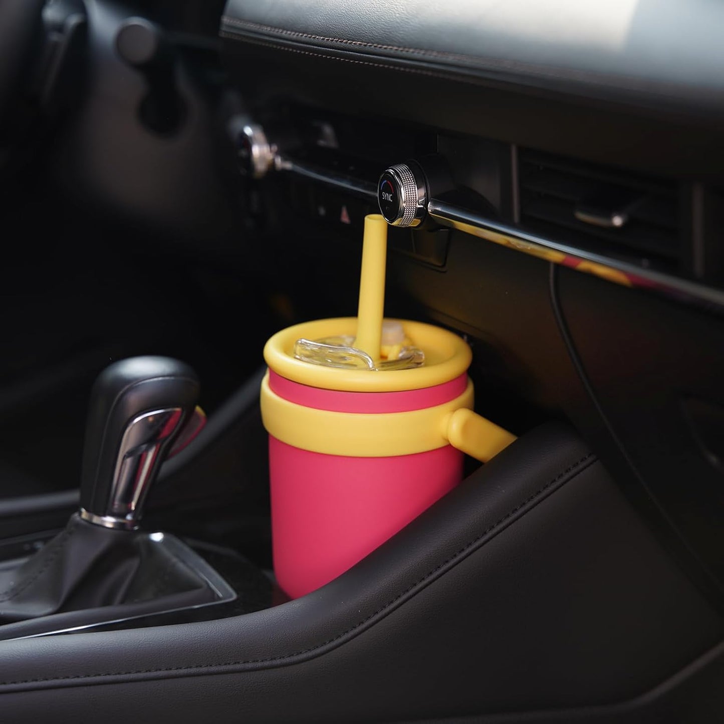 40 oz Tumbler with Side Handle, Insulated Water Bottle with Straw and 2 in 1 Lid, Stainless Steel Cup Travel Coffee Mug for Sports Office Gym,Olive Green