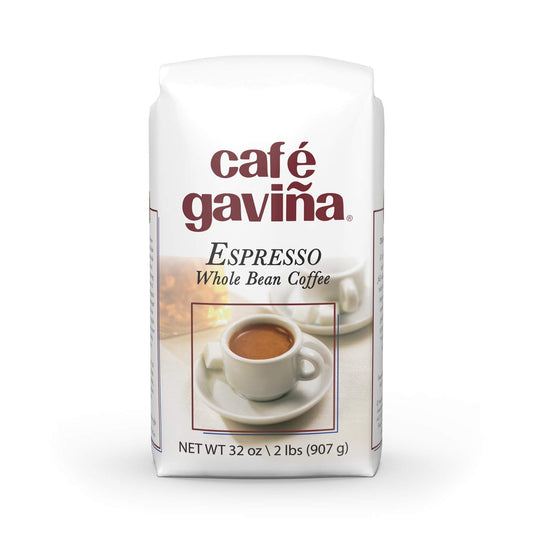 Café Gaviña Espresso, Whole Bean Dark Roast Coffee, 32 oz Bag