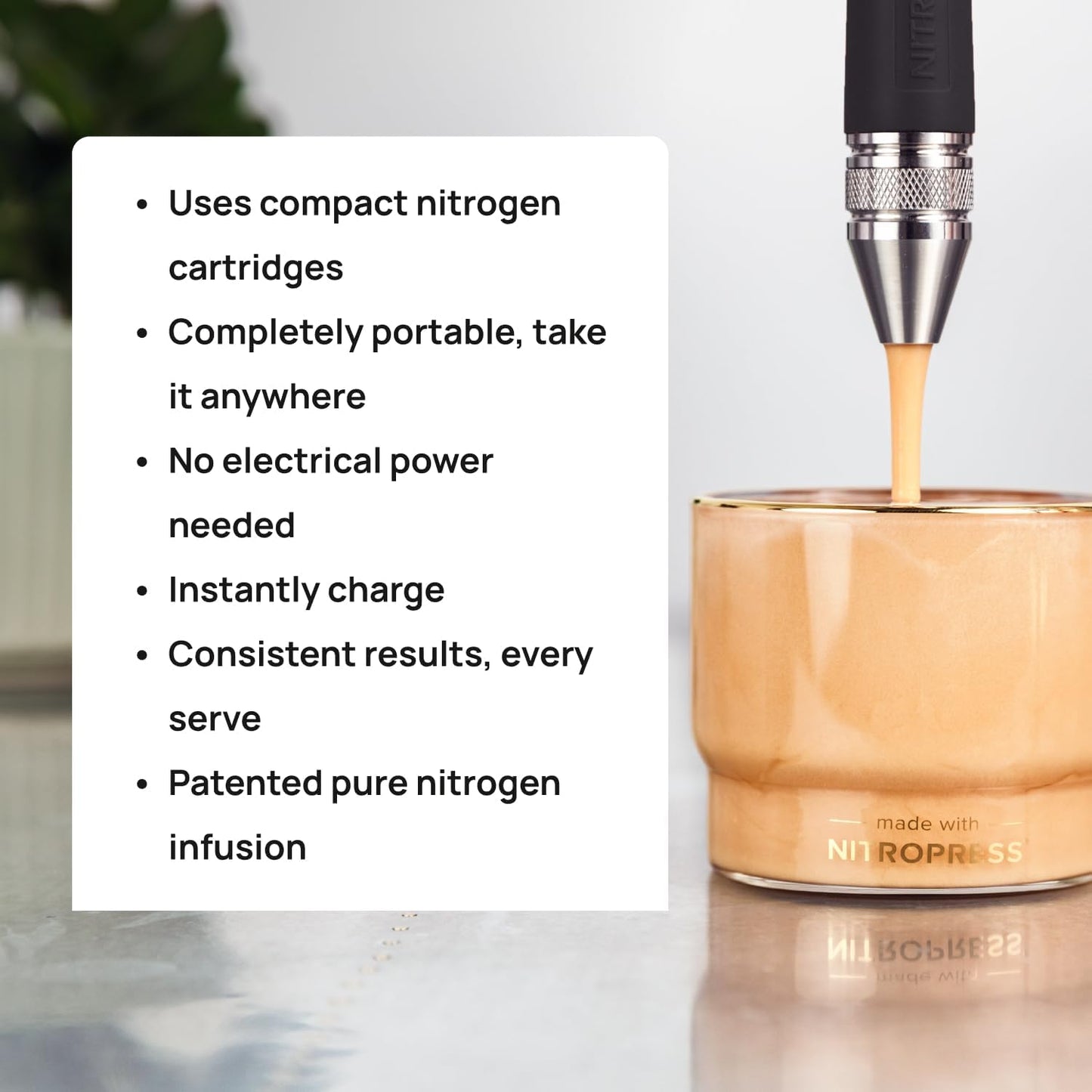 NitroPress Nitro Cold Brew Maker and Dispenser | At-Home Nitro Coffee Maker