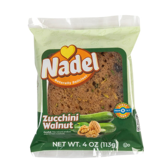 Nadel - NATURALLY DELICIOUS ZUCCHINI CAKE Slices, 12 Pack, Sweet Breads & Cakes Slices Back to School lunch snack, breakfast bar