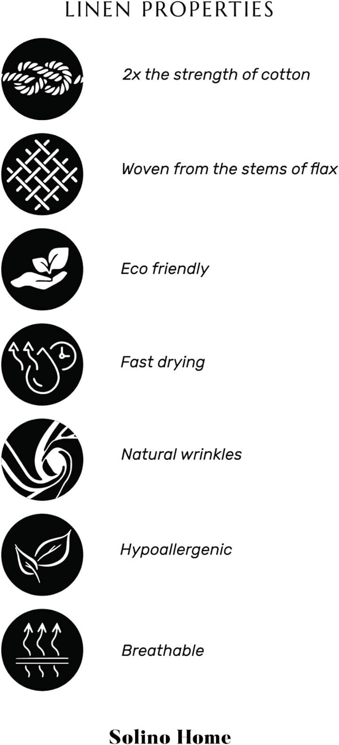 Solino Home Linen Bib Apron for Men & Women - 100% Pure Linen Light Grey Kitchen Apron with Front Pockets - Handcrafted from European Flax