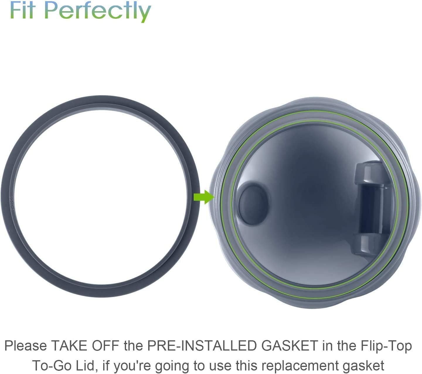 Pack of 6 Replacement Parts Gaskets with Lip Compatible with 900w NutriBullet Extractor Blender