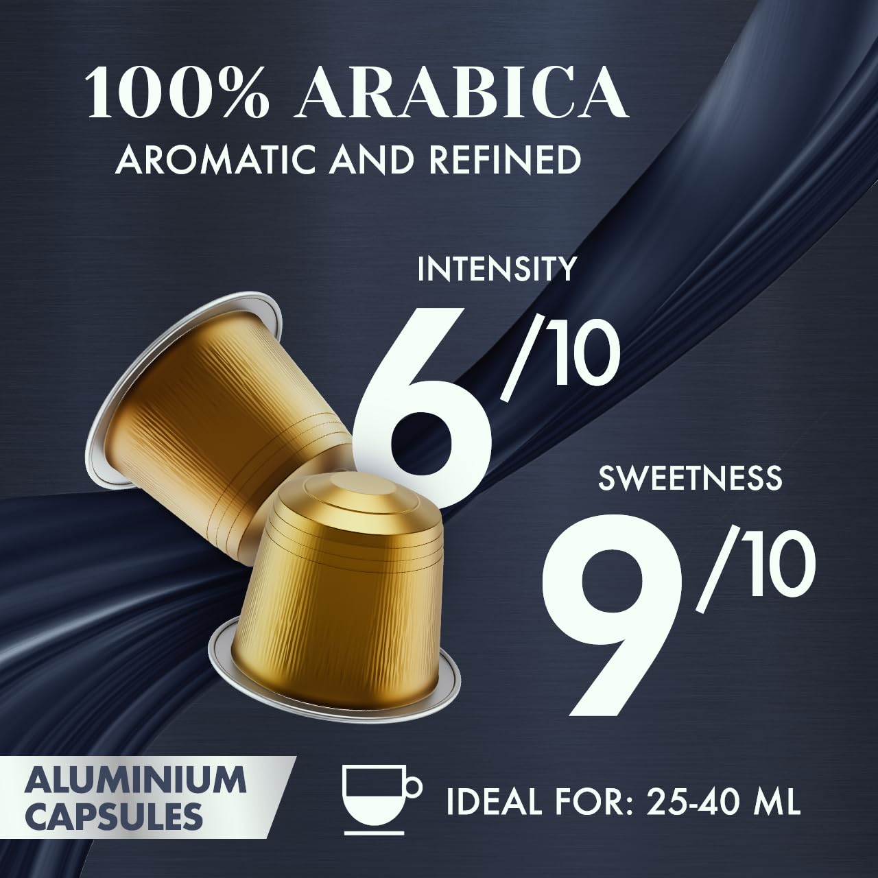 Caffe Borbone Aluminum Coffee Pods Compatible with Nespresso Original Machines, 100% Arabica, Medium Roast, Aromatic and Refined, Genuine Italian Coffee - NOT compatible with Vertuo - 100 Count