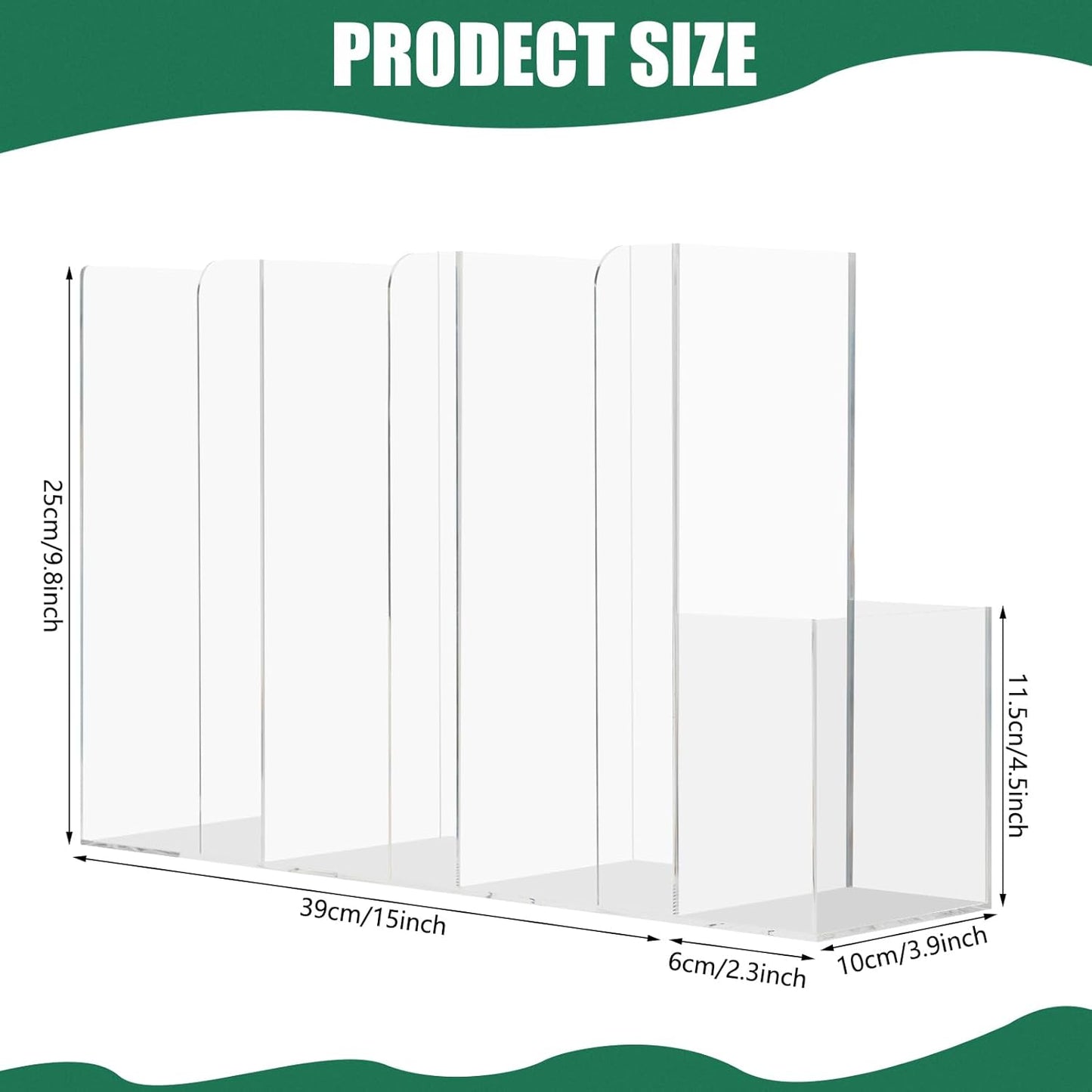 4 Compartments Acrylic Cup and Lid Holder, Clear Disposable Coffee Cup Holder Organizer,Cup Dispenser for Kitchen Bar Shop Party Supplies