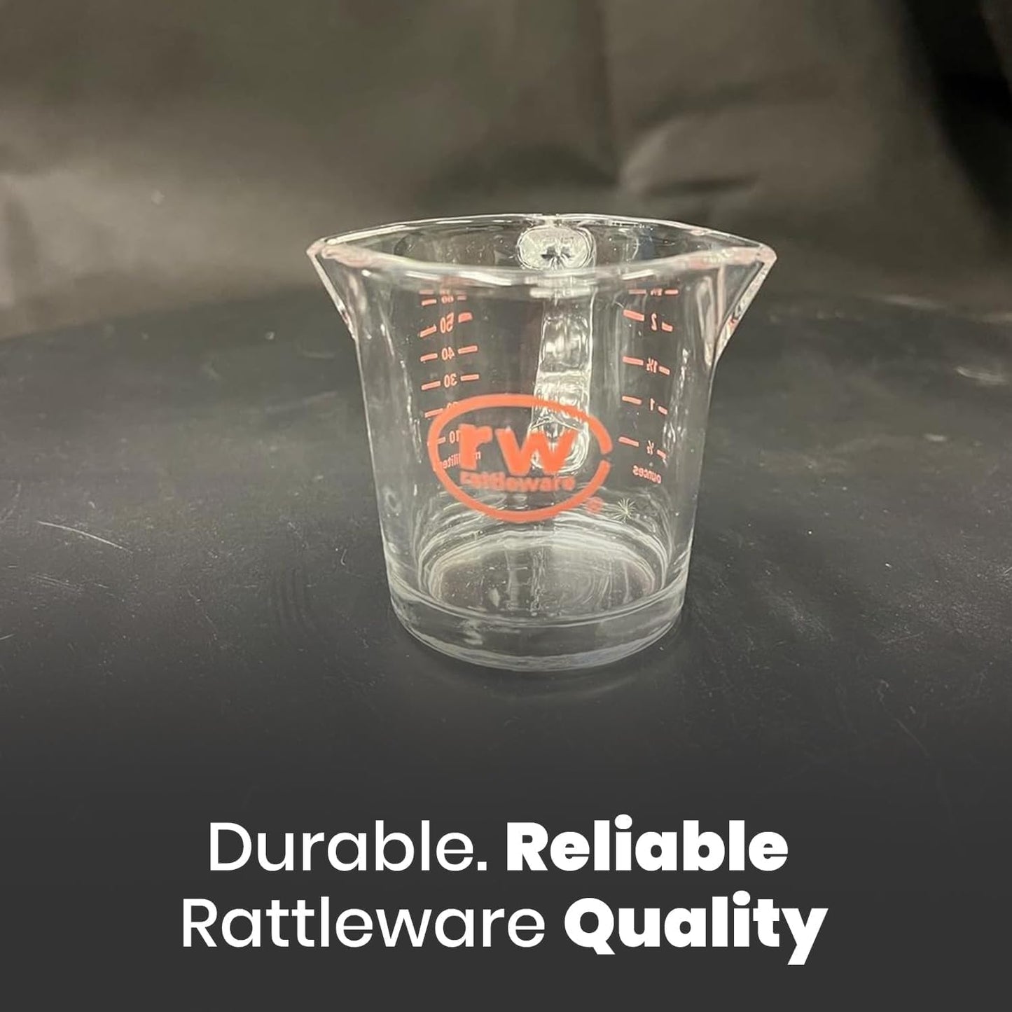 Rattleware 3 oz Espresso Shot Glass Pitcher – Double Spouted Genuine Barista Measuring Cup with Graduations in ml & oz – High-Volume, Commercial-Grade for Swift Espresso Pouring & Precision (2 Pieces)