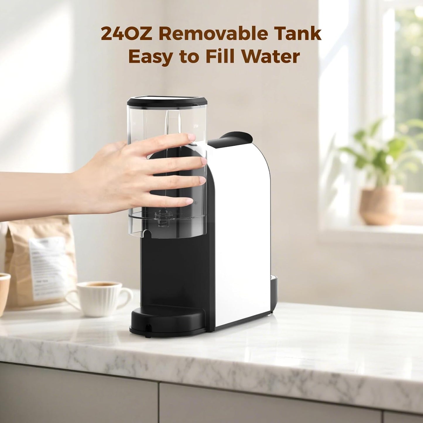 CHULUX Mini Espresso Pod Machine for NS Original Capsule, 20 Bar Single Serve Expresso Coffee Maker, 1400W