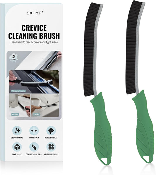SXhyf Crevice Cleaning Brush - Grout Scrub Brush, House Cleaning Supplies, Gap Cleaning Tools, Home Essentials, Gifts for Women Men, Hard Bristle Crevice Cleaner Brush for Household Use, Bathroom