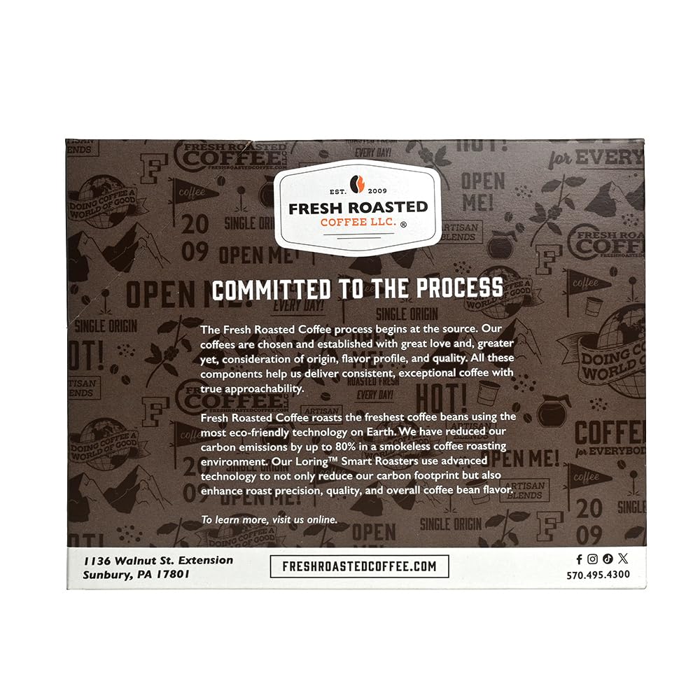 Fresh Roasted Coffee, Panama Boquete, Medium Roast, 72 Pods for K Cup Brewers