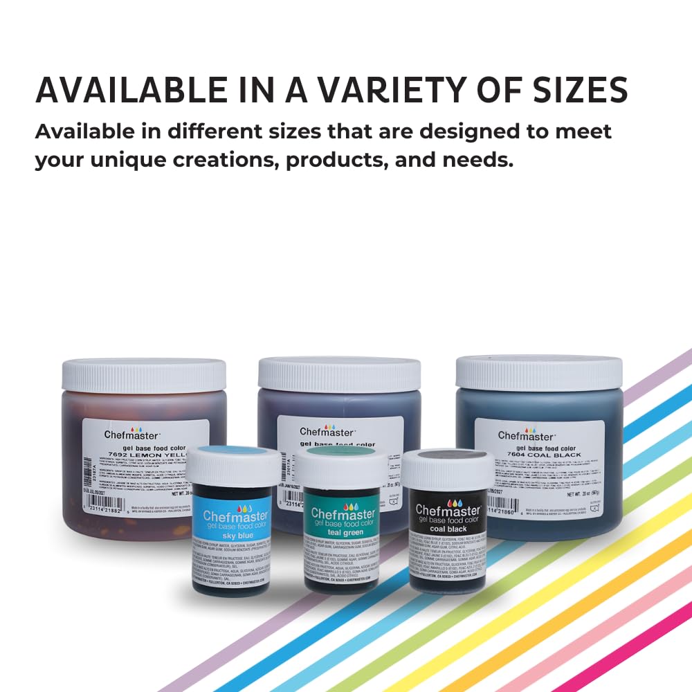 Chefmaster Royal Blue Gel Food Coloring | Vibrant Color | Professional-Grade Dye for Icing, Frosting, Fondant | Baking & Decorating | Fade-Resistant | Easy-to-Use | Made in USA | 1 oz