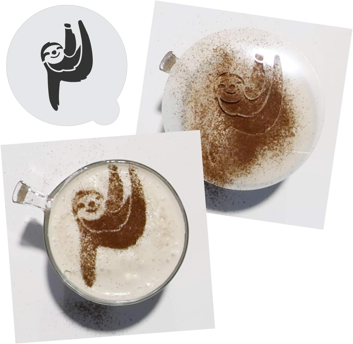 Stencil Stop Custom Coffee Stencil - Customizable for Business Logos, Faces, Images - 14 Mil Mylar Plastic (2.5 x 2.5 inches - 25 Pack)