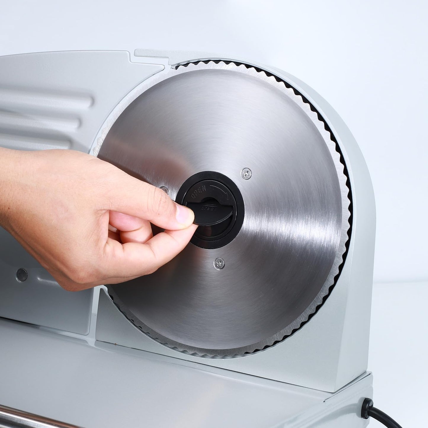 Meat Slicer Blade TOKASS 7.5'' Stainless Steel,Food Slicer Round Blade only for TOKASS Meat Slicer(Non-serrated blade)