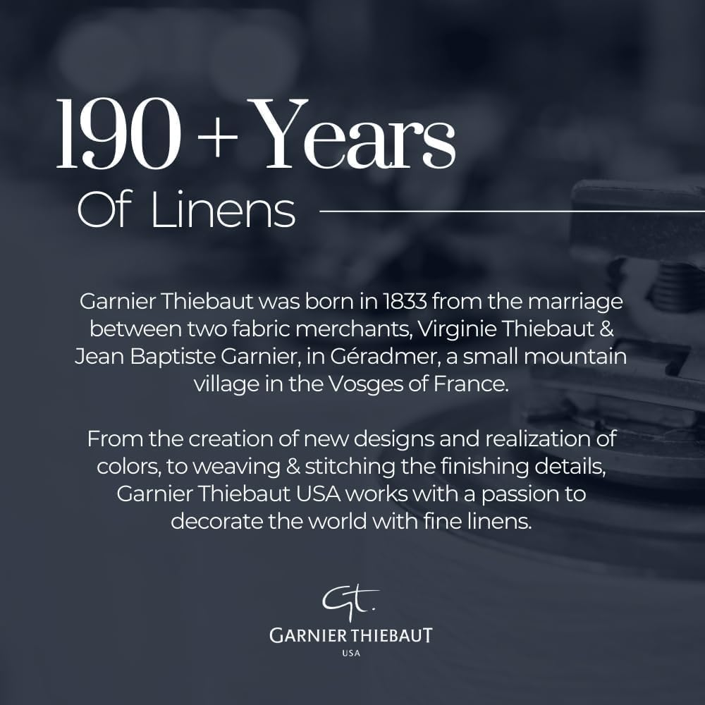 Garnier Thiebaut Mojito Menthe (Mint Mojito) French Kitchen Towel 22"x30", Cotton, Jacquard