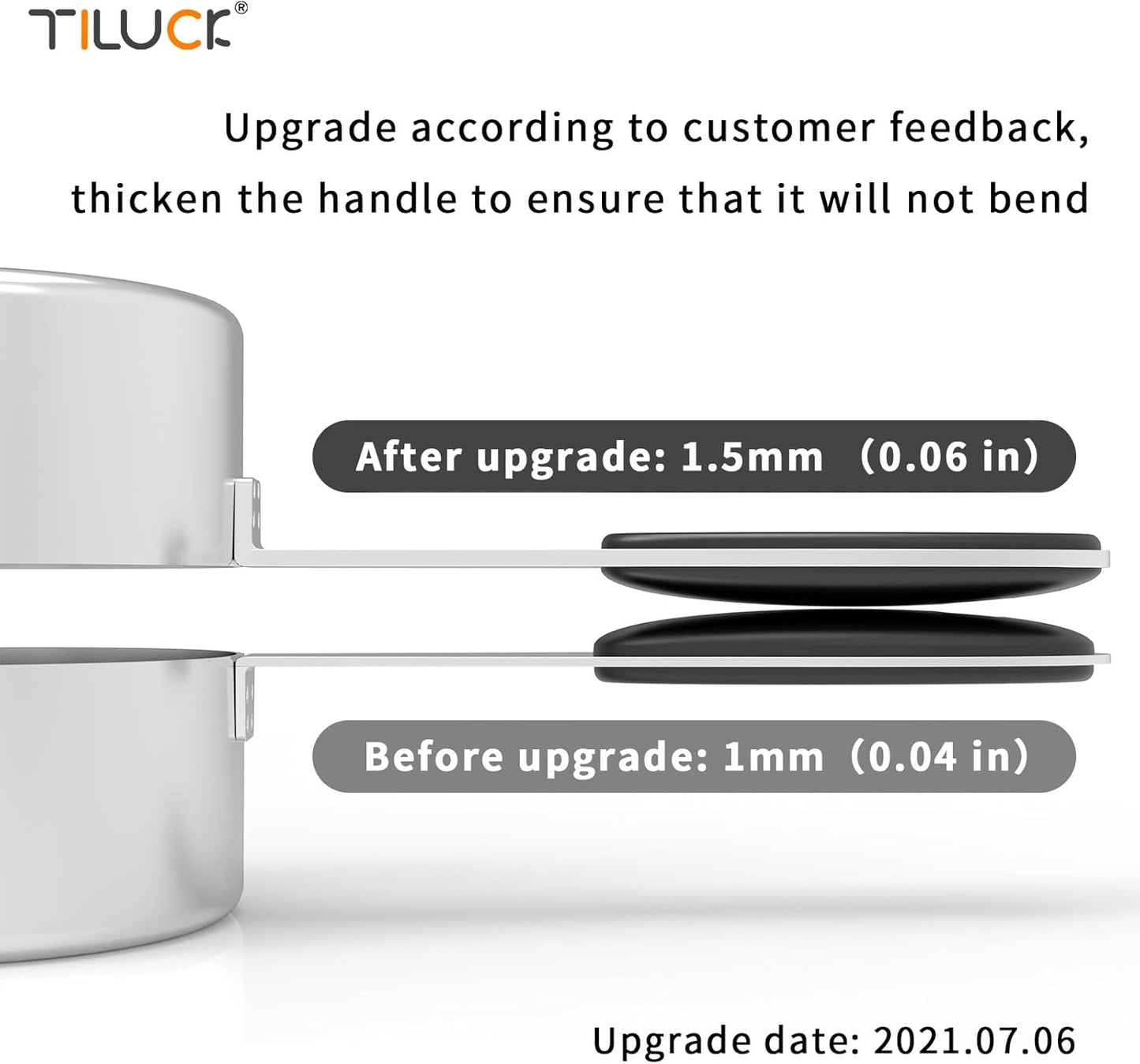 TILUCK Measuring Cups and Spoons Set, Stainless Steel, Kitchen Utensils for Cooking and Baking (11, Black)