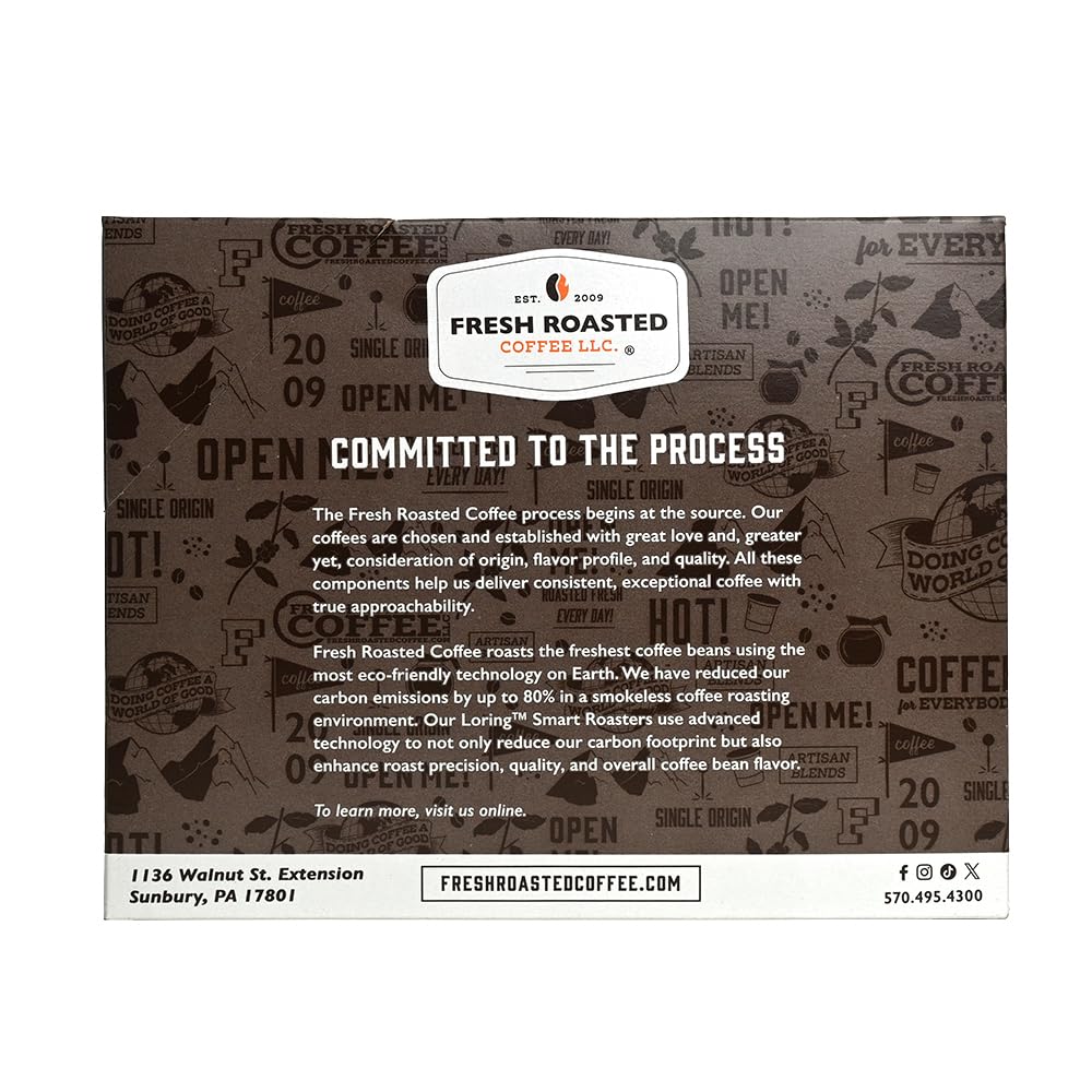 Fresh Roasted Coffee, Organic Montezuma Sunrise | USDA Organic, Kosher | Medium Roast 72 Pods for K Cup Brewers