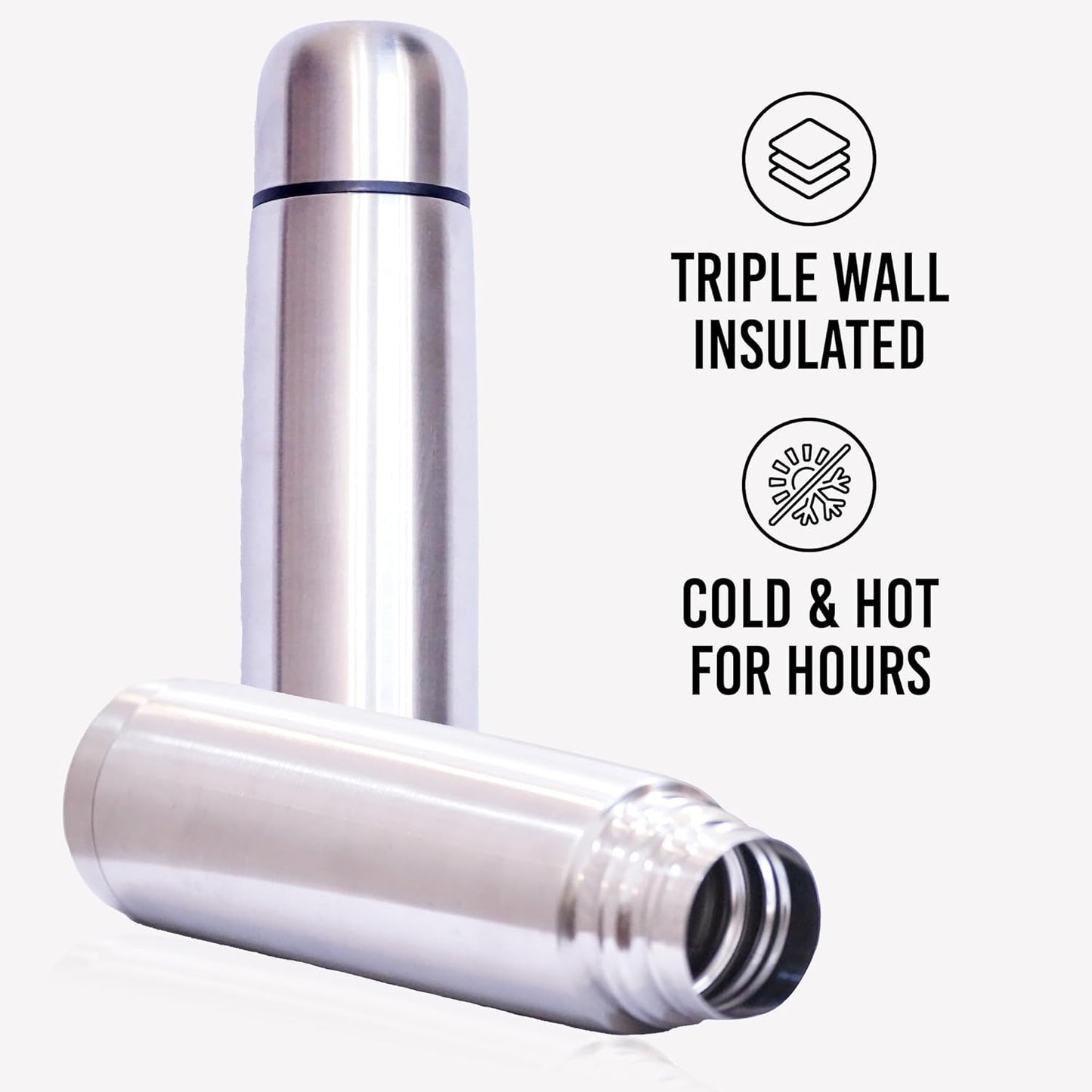 Best Stainless Steel Coffee Thermo, BPA Free, New Triple Wall Insulated, Hot & Cold for Hours. (34 OZ/1000ML)