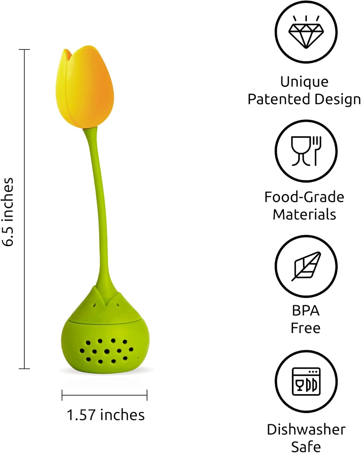 OTOTO Cute Tea Infuser - Loose Leaf Tea Steeper, Tea Accessories, Tea Diffusers, Tea Infuser for Loose Leaf Tea, Tea Strainers, Tea Gift Set, Kitchen Gifts, Cooking Gadgets