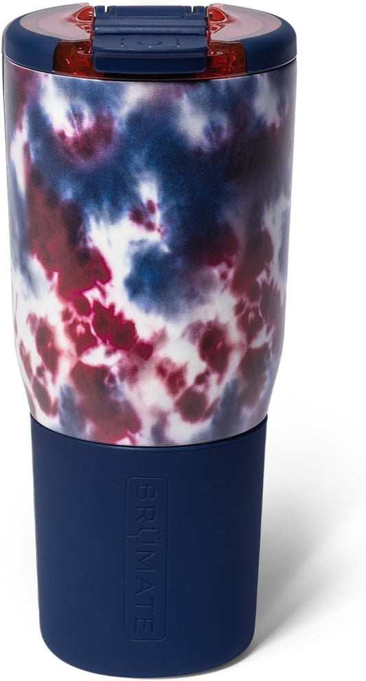 BrüMate Nav 25oz 100% Leak Proof Insulated Travel Tumbler with Magnetic BevLock™ Lid - Double Wall Cup-Holder Friendly Stainless Steel Mug (Star Burst)