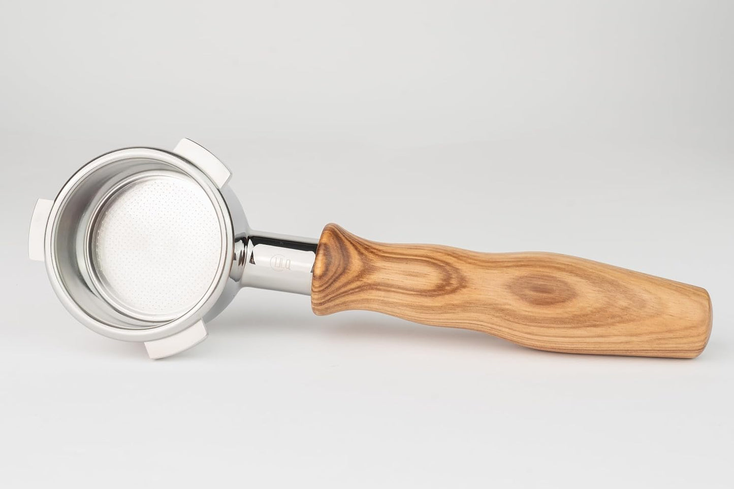 LILQ 54mm Bottomless Naked 3 Ears Portafilter Compatible with Breville Machines Stable Handle (Straight Olive, 54mm)