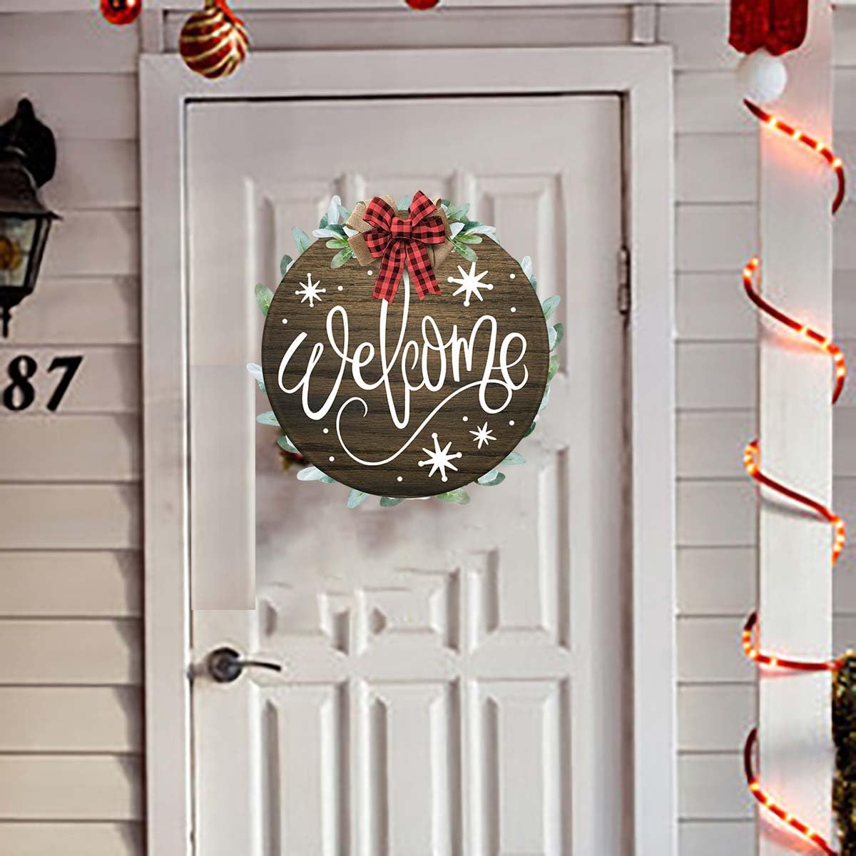 Christmas Stencils 12” Christmas Stencil for Wood Round Xmas Stencil for Painting Holiday Stencils Merry Christmas Holy Night Drawing Templates for Door Hanger Porch Wreath Home Decor