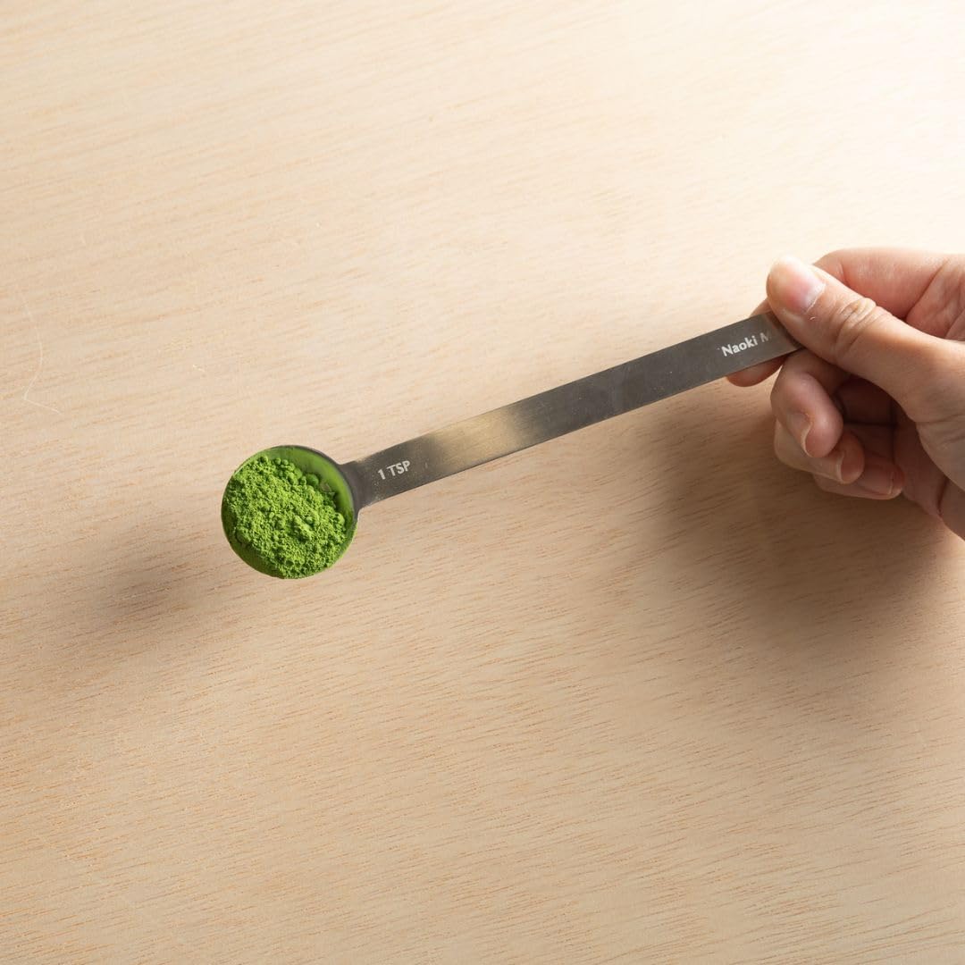 Naoki Matcha Stainless Steel Measuring Spoon/Scoop Matcha Set - 2g (1 teaspoon) and 6g (1 table spoon) Serving Of Matcha Powder