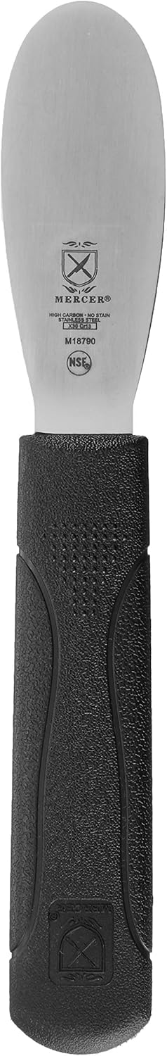Mercer Culinary Millennia Plain Edge Spreader, 3.5 Inch Blade, Black Handle