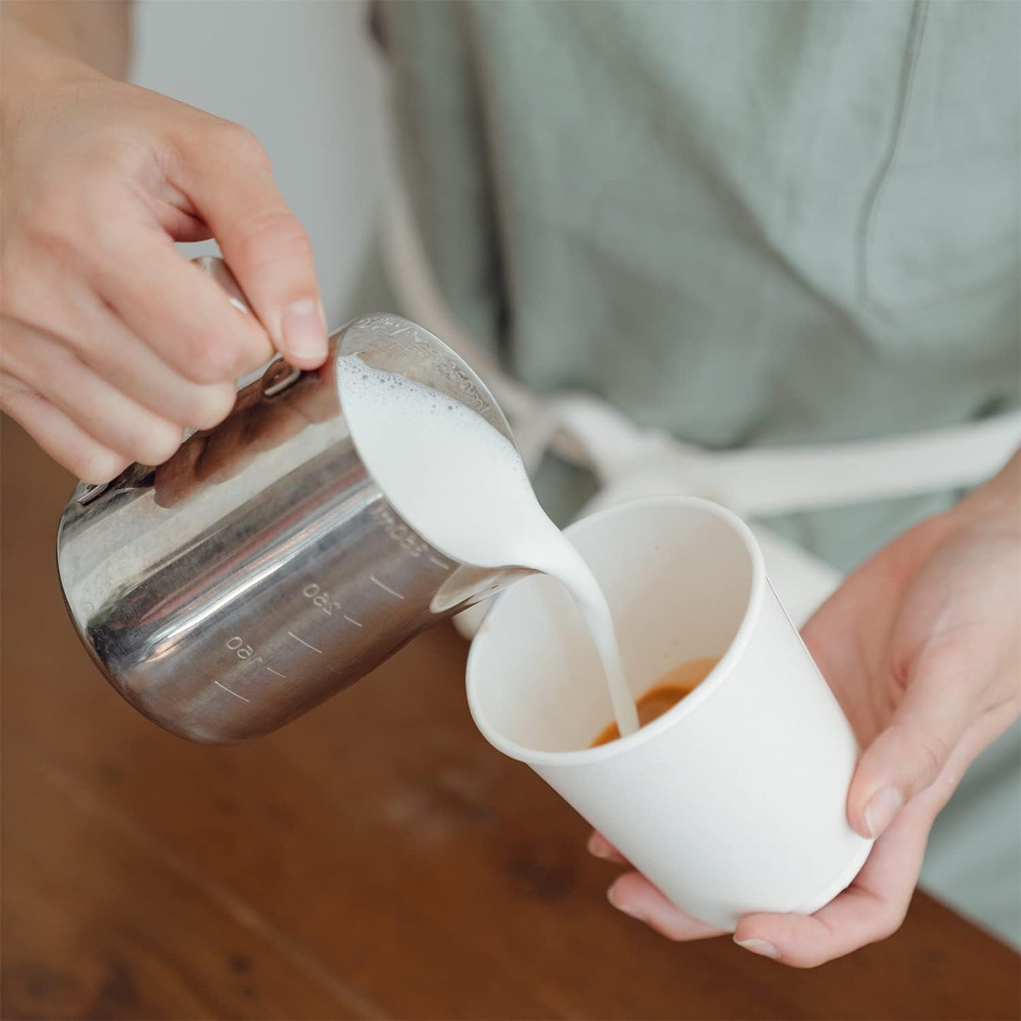 Smygoods White Disposable Paper Coffee Cups (4 OZ, 100 Count) For Hot Beverages, Tea, Espresso, Cocoa - To Go Drink Containers, Café & Office