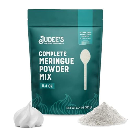 Judee's Gluten Free Complete Meringue Powder Mix - 11.4 Oz for Baking and Decorating - Gluten-Free, Nut-Free, No Preservatives - Make Meringue Cookies, Pies, Frosting, Royal Icing