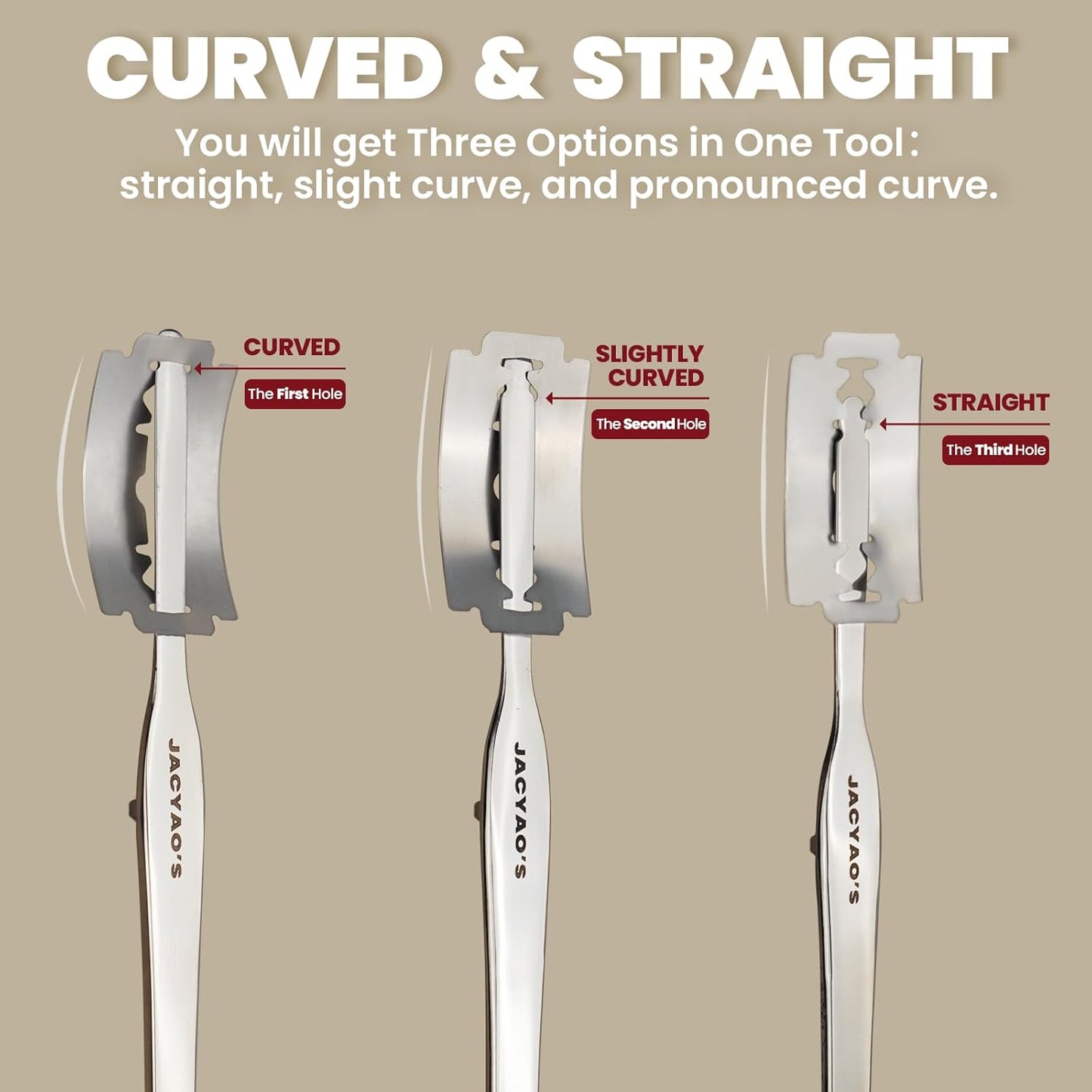 JACYAO'S Bread Lame, Sourdough Scoring Tool Made From 304 Stainless Steel, Professional Bread Scoring Tool with 10 Razor Blades and Metal Storage Box