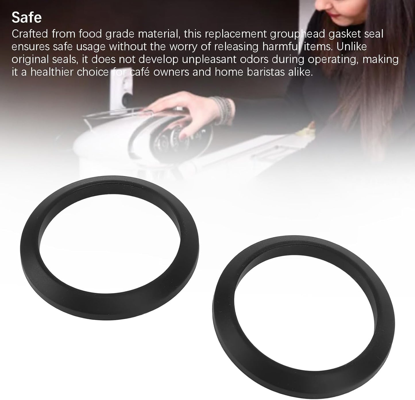 Silicone Brew heads Gasket Seal, 57mm Espresso Machine heads Gasket Group Brew Seal for Nuova SIMONELLI, Professional Replacement Gasket Seal Rings for Espresso Coffee Machine